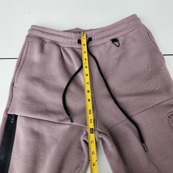 Thletex Taupe Beige Jogger Sweat Pants Men's Pull On Drawstring Poly Thick M - Picture 4 of 11